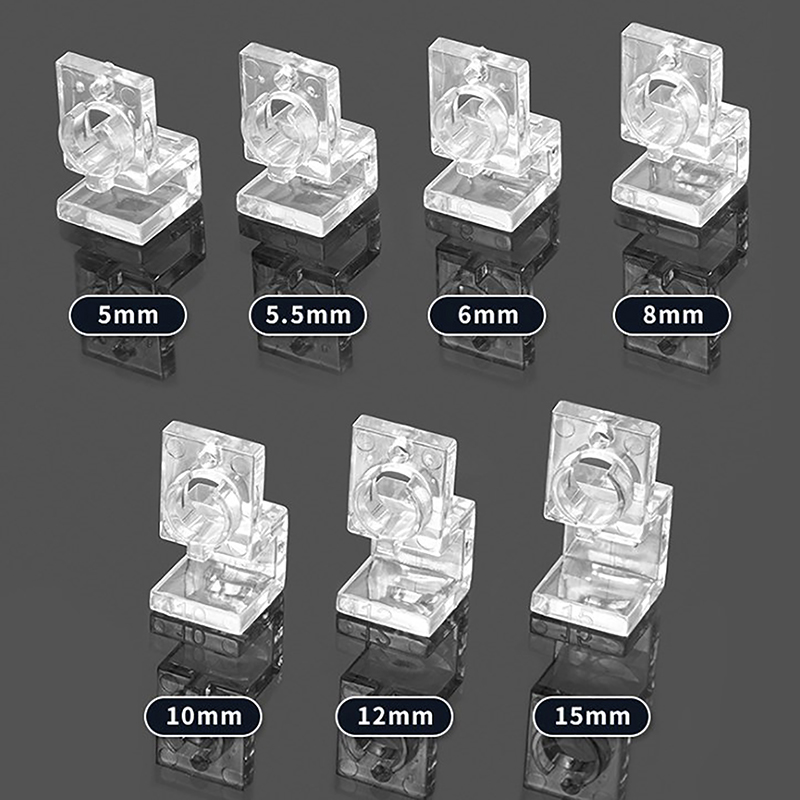Aquarium Fish Elevator - 4 ชิ้นถังปลาคลิปอะคริลิคสําหรับ 5 มิลลิเมตร ~ 12