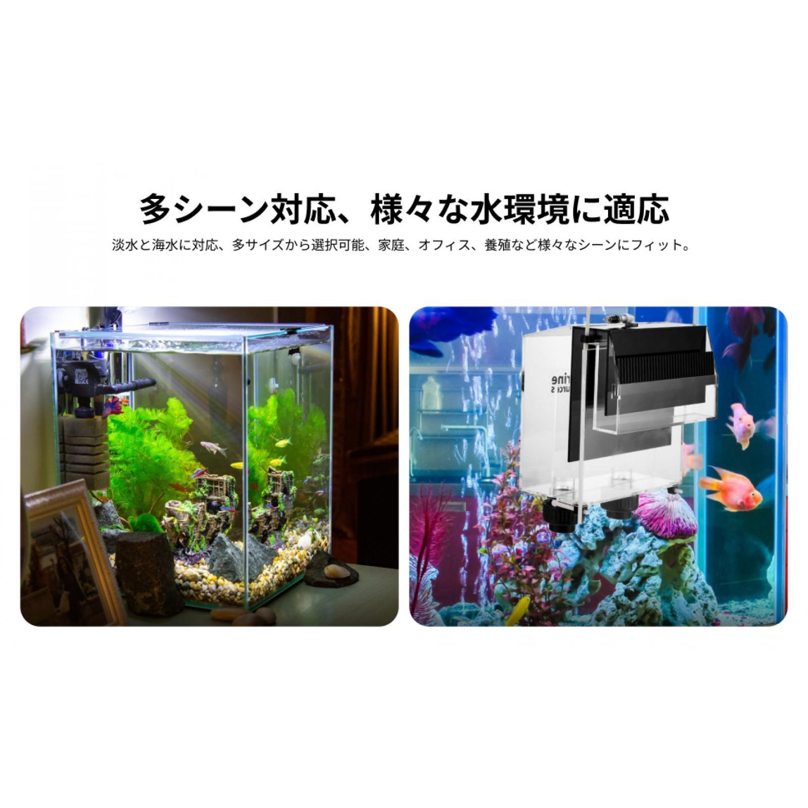 Fish Aquarium Guide - กล่องกรองน้ำอะคริลิคสำหรับตู้ปลา อุปกรณ์กรองน้ำแบบดูดน้ำเองพร้อมหวีนำทางสำหรับการดูแลตู้ปลาที่มีพืชน้ำ