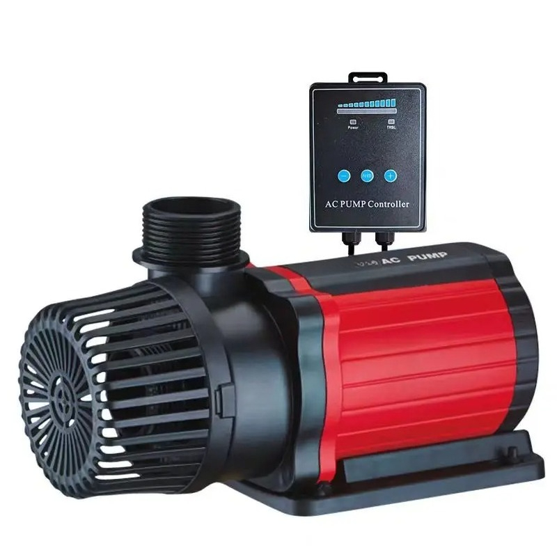 Fish Tank Filter Aquarium - ปั๊มน้ำแบบจุ่มใต้น้ำสำหรับตู้ปลา 75W แบบเงียบพร้อมระบบแปลงความถี่, ปั๊มกรองน้ำแบบสองระบบสำหรับตู้ปลาและบ่อ