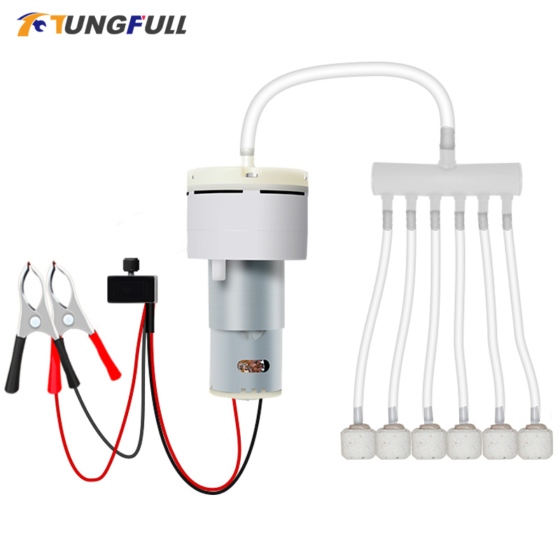 Aquarium Fish Electric - ปั๊มลมขนาดเล็ก DC 12V ปั๊มออกซิเจนมอเตอร์ไฟฟ้าขนาดเล็ก pomps การเพาะพันธุ์ปลาในตู้ปลาปรับความเร็วได้