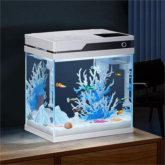 Aquarium Fish Electric - โต๊ะกาแฟอเนกประสงค์แบบ OEM&ODM พร้อมไฟ ตู้ปลาพร้อมปั๊มน้ำกรอง และกระจกอัจฉริยะ