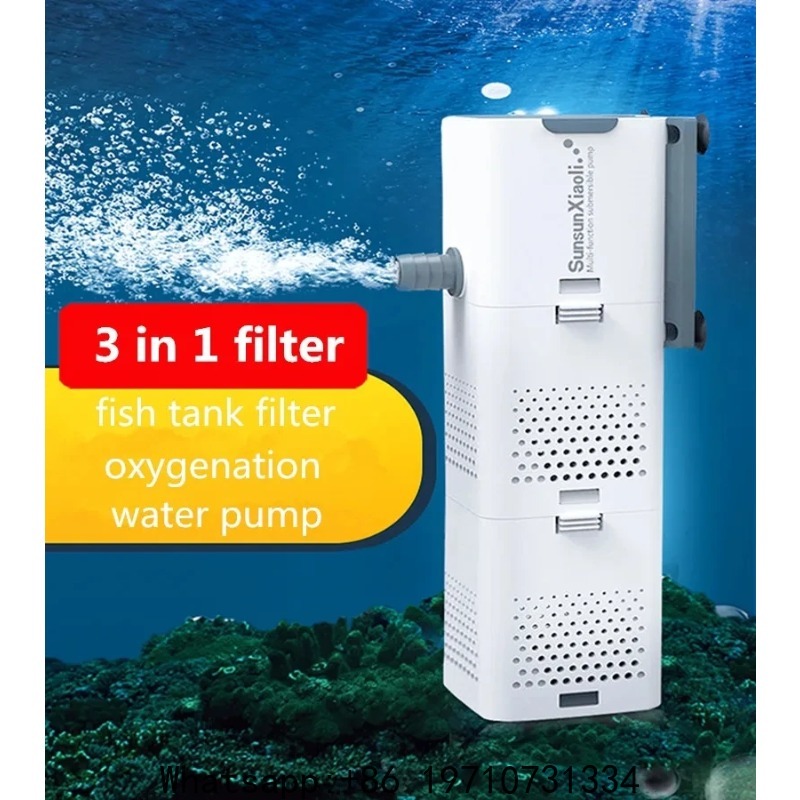 Fish Tank Filter Aquarium - SUNSUN 3 in 1 ชุดกรองสำหรับตู้ปลา กรองตู้ปลาขนาดเล็ก