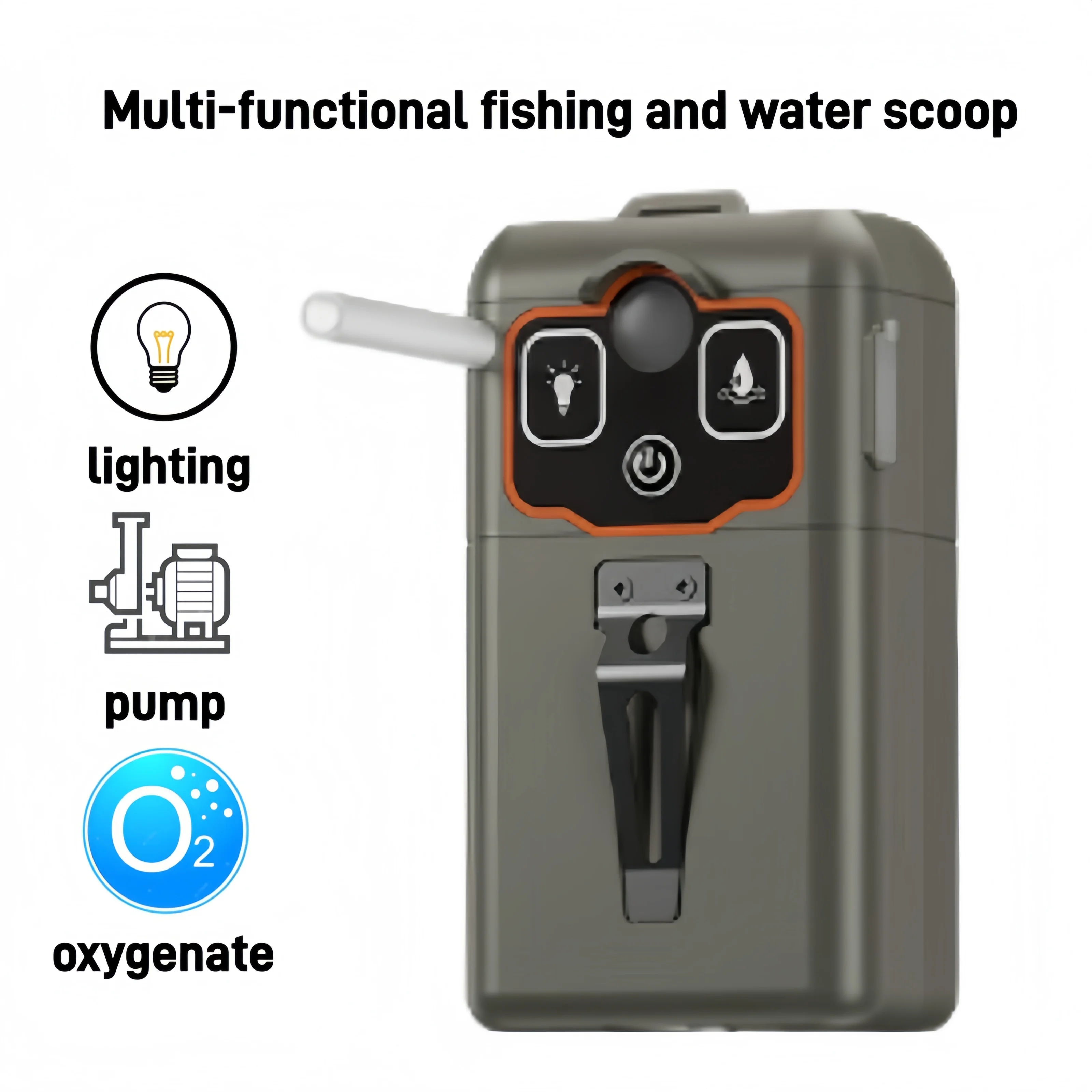 Aquarium Fish Electric - ปั๊มน้ำไฟฟ้าแบบพกพา ชาร์จ USB ได้ อัตโนมัติ ใช้สำหรับผสมเหยื่อตกปลา