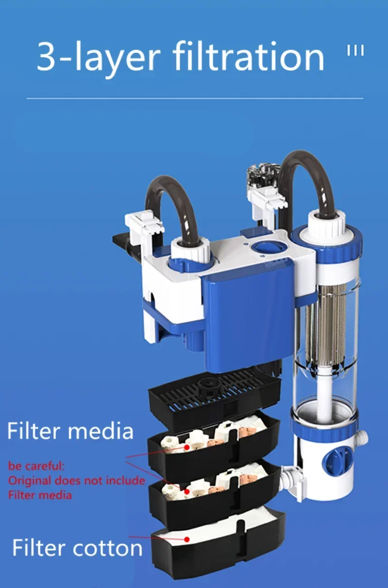 ถังกรองน้ำตู้ปลาแบบแขวนผนัง YB - Fish Tank Filter Aquarium บทวิจารณ์และราคา
