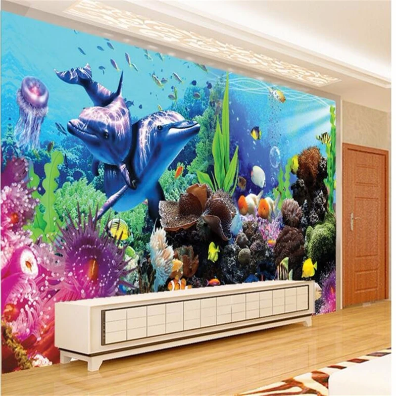 ภาพพิมพ์ตกแต่งผนัง 3 มิติลายปล - Aquarium Fish Live Wallpaper บทวิจารณ์และราคา