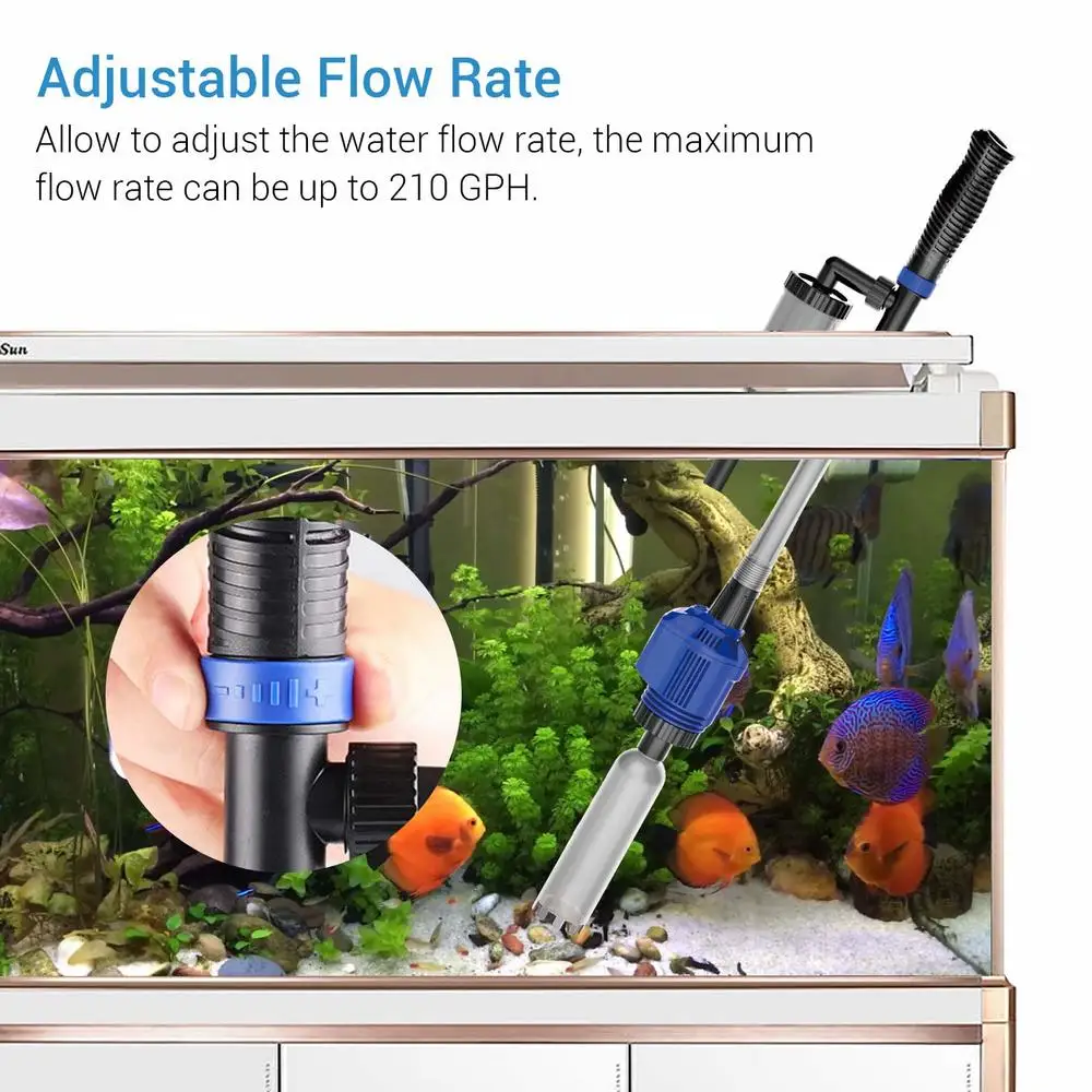 เครื่องทำความสะอาดตู้ปลาอัตโนม - Aquarium Fish Electric บทวิจารณ์และราคา