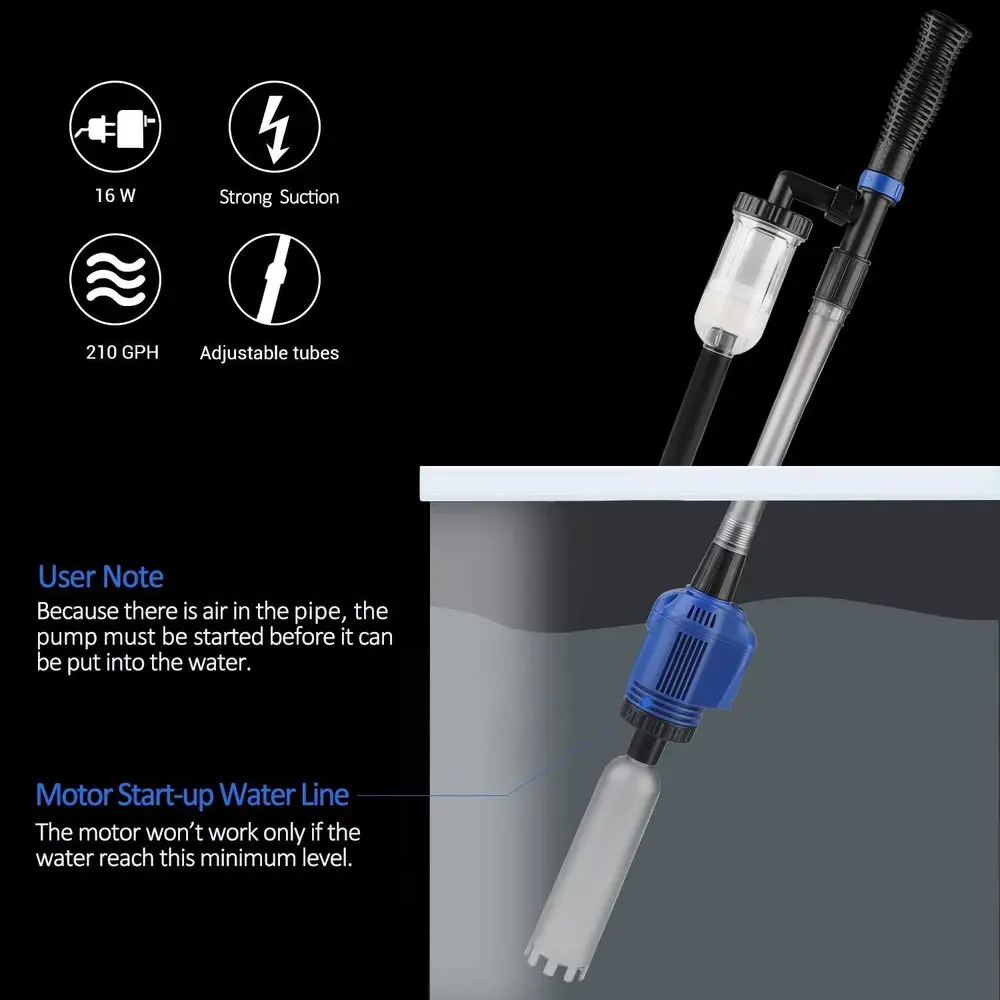 เครื่องทำความสะอาดตู้ปลาอัตโนม - Aquarium Fish Electric บทวิจารณ์และราคา
