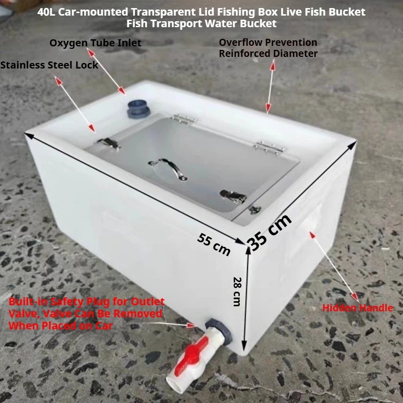 ถังใส่ปลาสดแบบหนาพิเศษ 40L/60L - Aquarium Fish Buy บทวิจารณ์และราคา