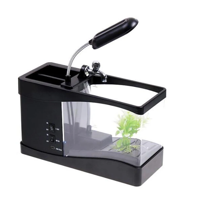 ตู้ปลาตั้งโต๊ะขนาดเล็กแบบ USB  - Aquarium Fish Electric บทวิจารณ์และราคา