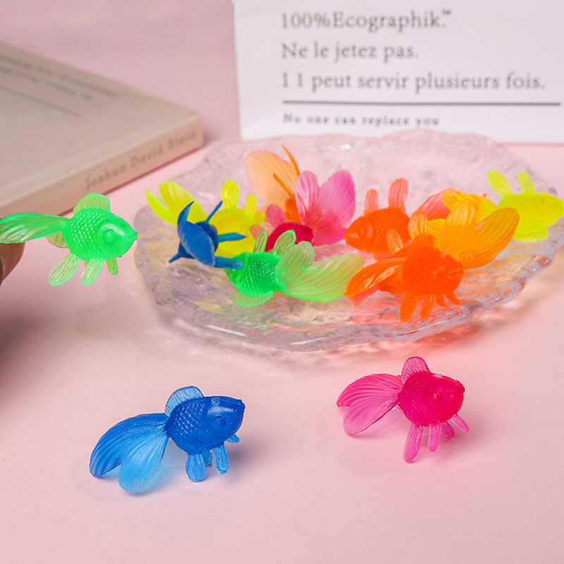 10/20PCS ปลาทองพลาสติกพร้อมตาข - Aquarium Fish Buy บทวิจารณ์และราคา