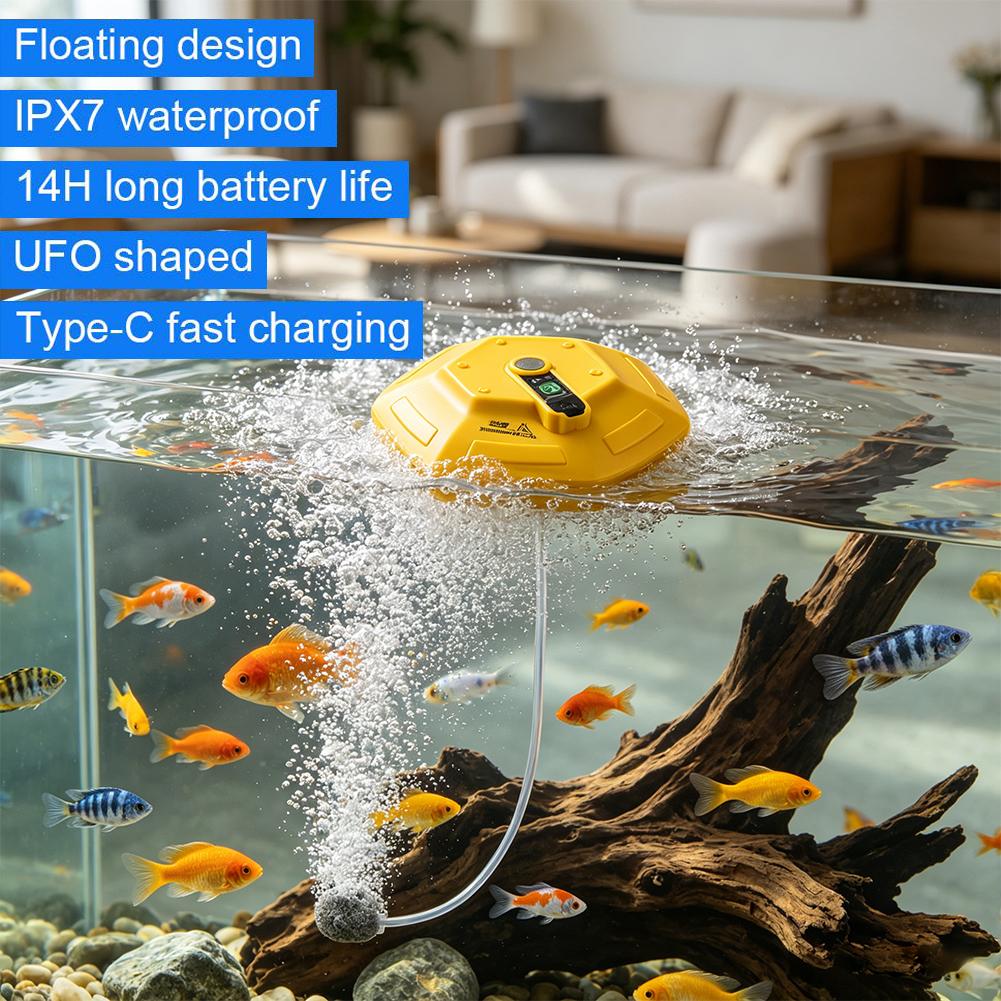 ปั๊มออกซิเจนแบบพกพาสำหรับตู้ปล - Aquarium Fish Buy บทวิจารณ์และราคา