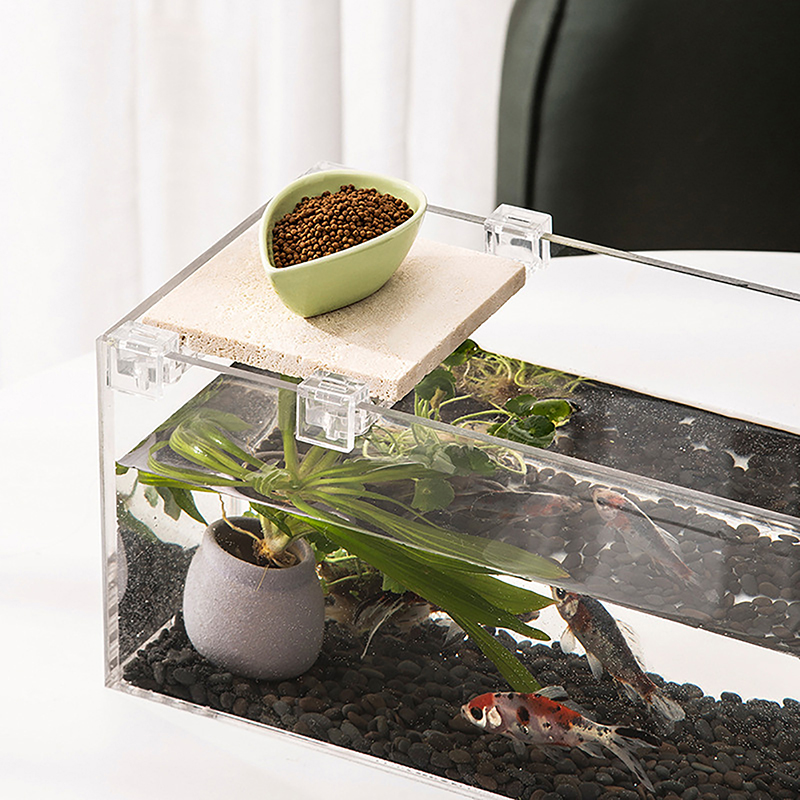 คลิปอะคริลิคฝาปิดตู้ปลา4ชิ้น6ม - Aquarium Fish Elevator บทวิจารณ์และราคา