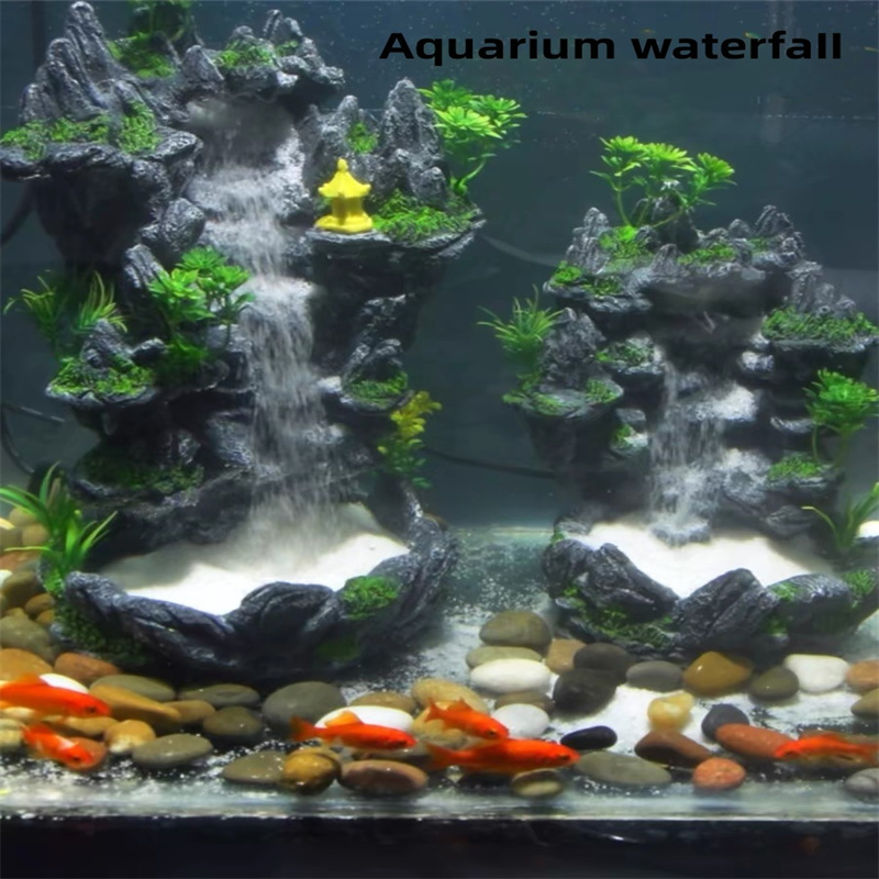 น้ำตกทรายไหลในตู้ปลาแบบ DIY จำ - Aquarium Fish Games บทวิจารณ์และราคา